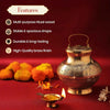 Pure Brass Gangajali Lota - Sacred Water Vessel for Worship & Rituals